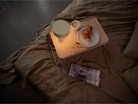 Svetlozelená plastová LED stolová lampa (výška 18 cm) Oblong – Zone