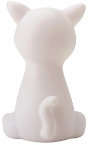 LED detské nočné svetlo CATTY 19cm, biela