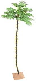 LED strom s dizajnom palmy 252 teplých bielych LED 400 cm 345141