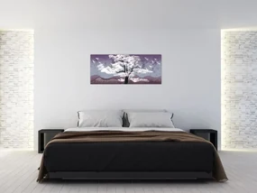 Obraz - Strom v oblakoch (120x50 cm)