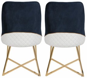Sada jedálenských stoličiek Madrid Dark Blue, 2 ks, 2 ks