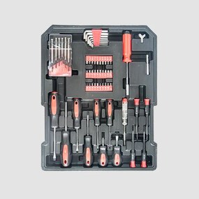 STAVTOOL Sada náradia v pojazdnom boxe, 188 dielov | 370 × 210 × 520 mm, hliníkový box