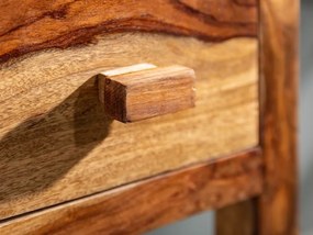 Makassar príručný stolík hnedý 70 cm