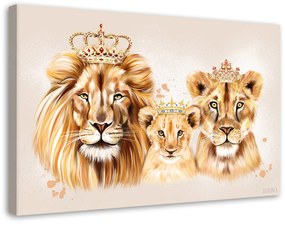 Gario Obraz na plátne Kráľovská levia rodina - Svetlana Gracheva Rozmery: 60 x 40 cm
