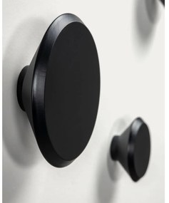 Čierne nástenné drevené háčiky v súprave 3 ks Nadua – Kave Home