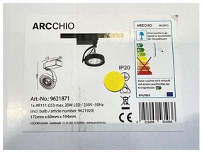 Arcchio Arcchio - LED Bodové svietidlo do lištového systému RICK AR111 1xG53/13W/230V LW0448