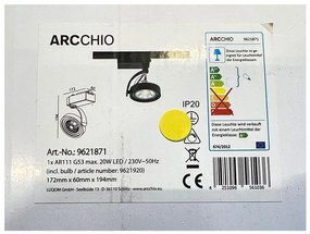 Arcchio - LED Bodové svietidlo do lištového systému RICK AR111 1xG53/13W/230V