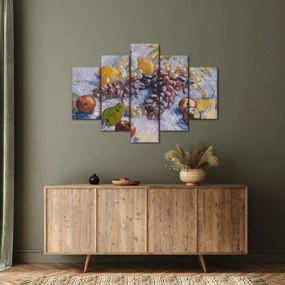Obraz - Vincent van Gogh, Grapes, Lemons, Pears, and Apples, reprodukcia (150x105 cm)