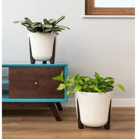 Kvetináč MOSS ECO III 34 cm kávovo hnedý