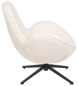 Otočné kreslo LUNAIRE béžové TEDDY BOUCLÉ 872124