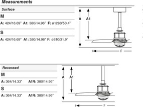 FARO 33395WT1N-LED Stmievateľný ventilátor JUST FAN M 16W/230V priemer 128 cm hnedá/čierna WT + DO