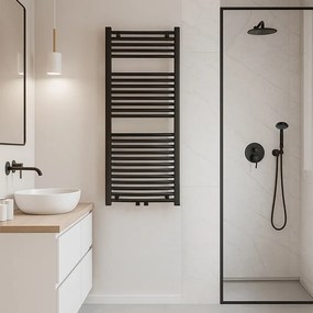BPS-koupelny Kúpeľňový radiátor CORSO BL 4 50x120 cm, čierny