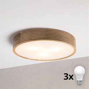 BRILAGI - LED stropné svietidlo CARVALHO MODERN 3xE27/60W/230V, priemer 47,5 cm, dub