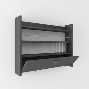 Kuchynská polica Knott Anthracite