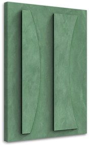 Gario Obraz na plátne Zelený reliéf 3D Rozmery: 40 x 60 cm