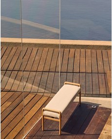 Lavica v krémovej a prírodnej farbe Macaret – Kave Home