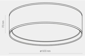 Stropné svietidlo BILBAO 4xE27/15W/230V pr. 60 cm hnedá/zlatá