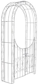 Oblúk na ruže Sima s bránkou - Biela antik