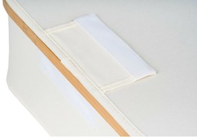 Úložný box G21 24 x 30 x 15 cm, bambusový s vekom, béžový