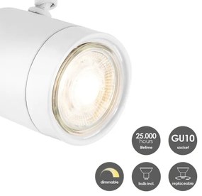 LED Stmievateľné bodové svietidlo MANU 1xGU10/5,8W/230V biela