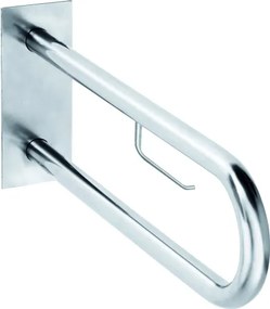 Bemeta Design HELP: Madlo, 600 mm, v tvare U, s držiakom TP, s krytkou, nerez, lesk - 301807271