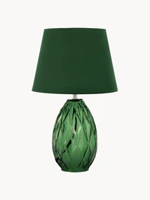 Stolová lampa so skleneným podstavcom Crystal Velvet