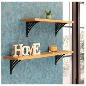 Polica na stenu s konzolou Jana 50 cm DUB