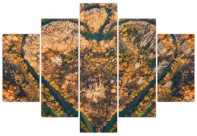 Obraz - Rieka v tvare srdca (150x105 cm)
