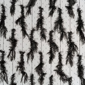 ZÁVES NA KRÚŽKOCH EVA MINGE VICTORIA 140X250 CM ČIERNA