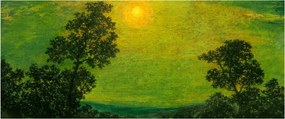 Obraz - Imitator of Ralph Albert Blakelock, Moonlight, reprodukcia (120x50 cm)