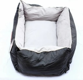 Pelech pre psa / mačku L - sivo-čierny