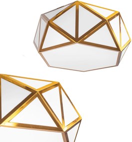 Toolight Toolight, stropné svietidlo 3xE27 APP1238-C, zlatá-biela, OSW-40093