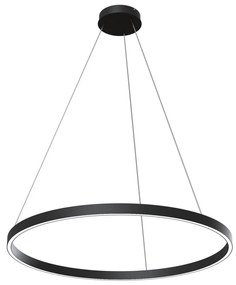 Maytoni MOD058PL-L42B3K - LED Luster na lanku RIM LED/51W/230V pr. 80 cm čierna