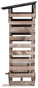 dobar Regál na palivové drevo „Ligno“, 133 x 77 x 169 cm  (100376915)