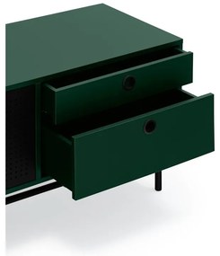 Čierno-zelený televízny stolík Teulat Punto