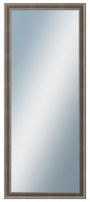 DANTIK - Zrkadlo v rámu, rozmer s rámom 50x120 cm z lišty TOOTH malá striebornočierna (3164)