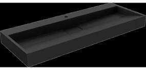 Mexen Ava umývadlo na dosku z konglomerátu 1/O 120 x 46 cm, Čierna - 23011271