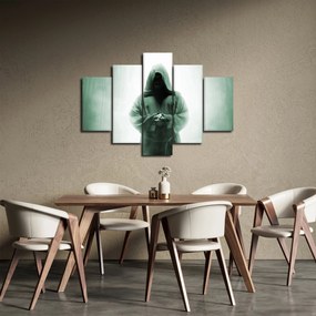Obraz - Mních v tme (150x105 cm)