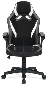 BONTEC Herné kreslo, hojdací mechanizmus, čierna látka, KA-Y326 GREY Farba: Čierna
