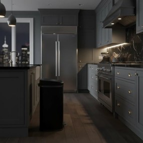 Senzorový odpadkový kôš DEUS, 58 litrov, čierna Jurhan