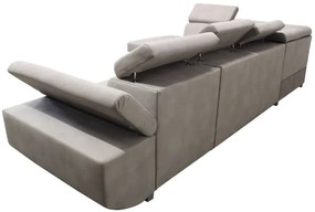 Rohová rozkladacia sedačka MAXIM MAXI P sivá