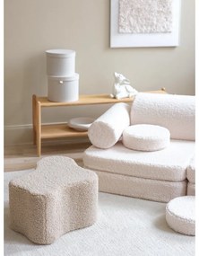 Krémová detská pohovka z textílie buklé 132 cm Settee – Wigiwama
