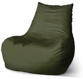 Sablio Sedací vak Bean Olivovozelená - 100 x 90 x 45 cm