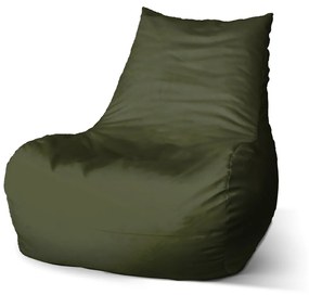 Sablio Sedací vak Bean Olivovozelená - 100 x 90 x 45 cm