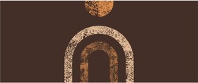Obraz - Oranžové oblúky N⁰1 (120x50 cm)