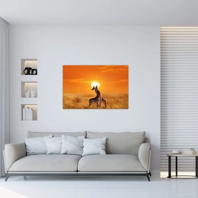 Obraz - Žirafy v národnom parku Serengeti (90x60 cm)