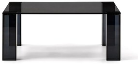 Tmavosivý sklenený konferenčný stolík 85x85 cm Adularia – Kave Home