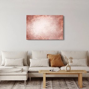 Obraz - Ružová mandala (90x60 cm)