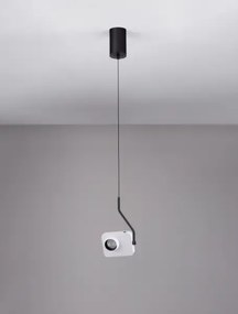 LED stmievateľný biely moderný luster Kedros