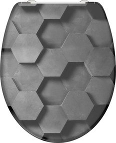 Eisl Sanitär WC sedadlo Duroplast Soft Close Hexagons 82392
